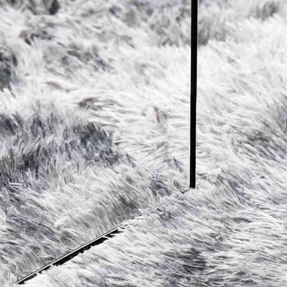 vidaXL Teppich Shaggy Hochflor NAVARRA Silbergrau 300x200 cm Polyester