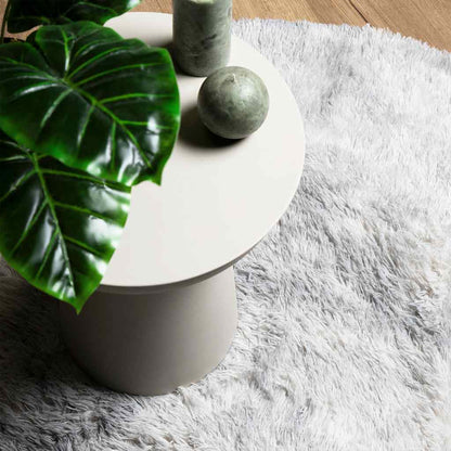 vidaXL Teppich Shaggy Hochflor NAVARRA Silbergrau 300x200 cm Polyester