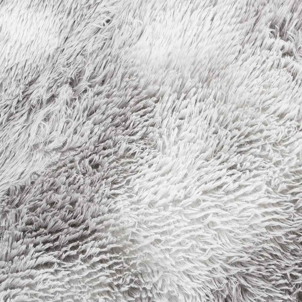 vidaXL Teppich Shaggy Hochflor NAVARRA Silbergrau 300x200 cm Polyester