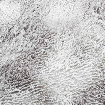 vidaXL Teppich Shaggy Hochflor NAVARRA Silbergrau 300x200 cm Polyester