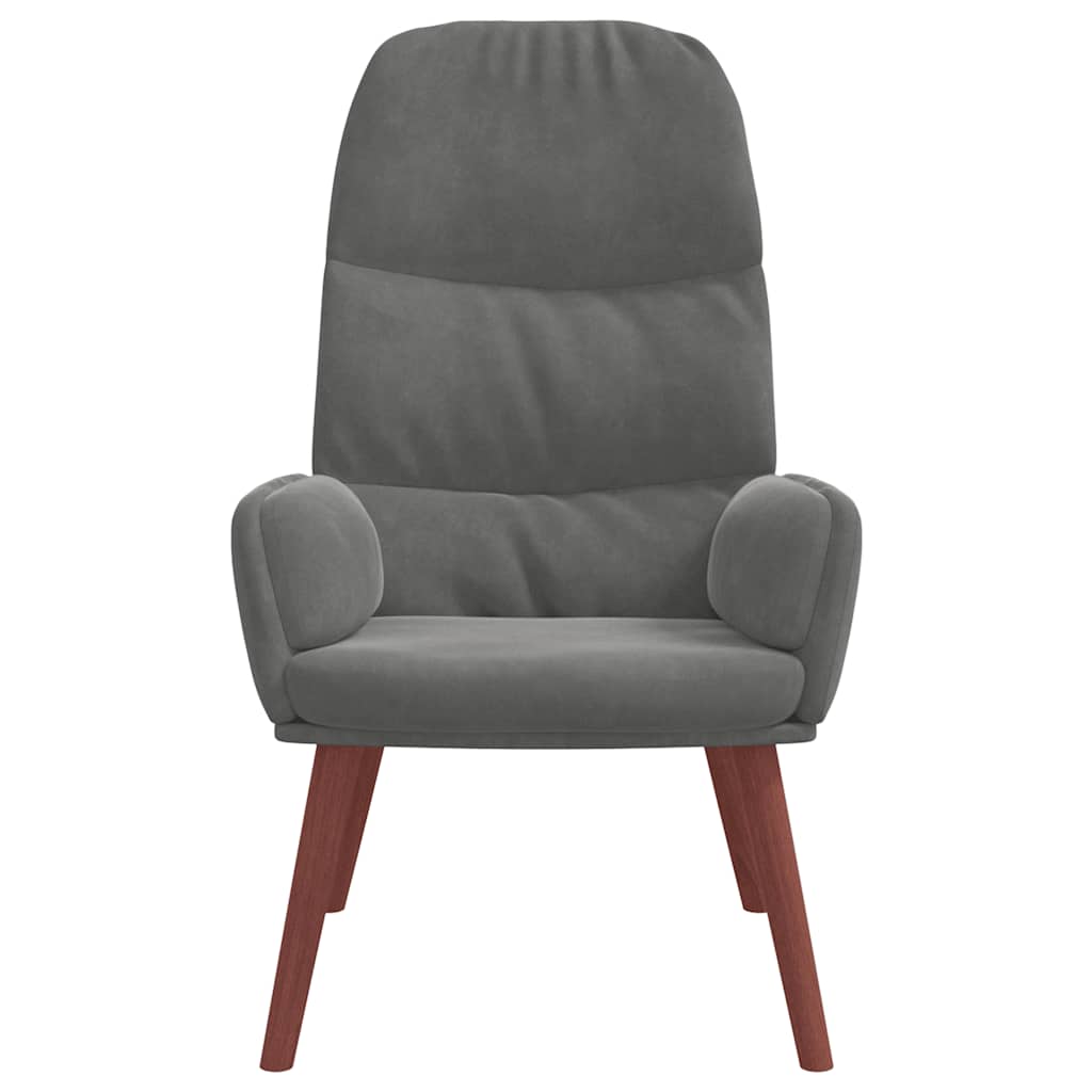 vidaXL Relaxsessel Dunkelgrau Samt