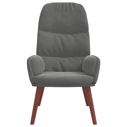vidaXL Relaxsessel Dunkelgrau Samt