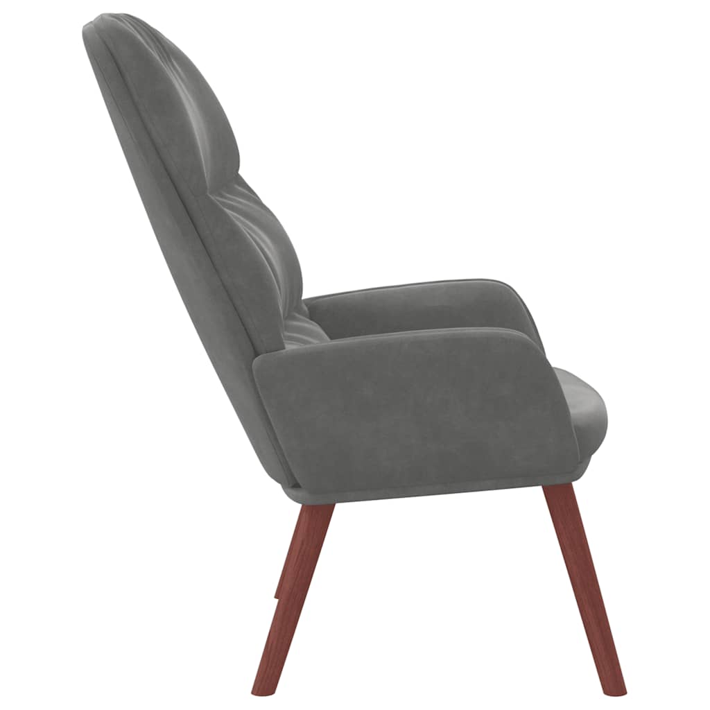 vidaXL Relaxsessel Dunkelgrau Samt
