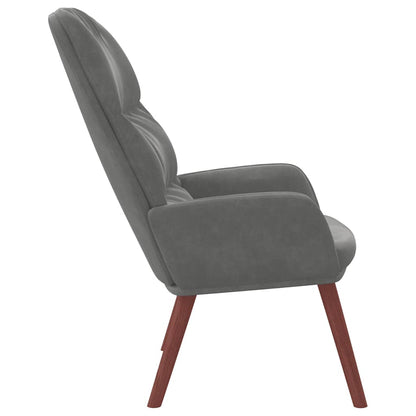 vidaXL Relaxsessel Dunkelgrau Samt