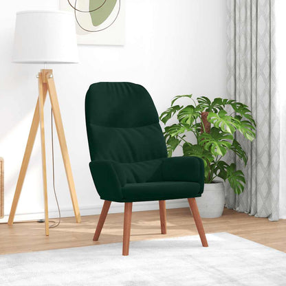 Relaxsessel Dunkelgrün Samt