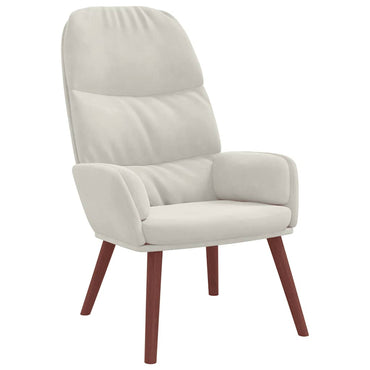 vidaXL Relaxsessel Cremeweiß Samt