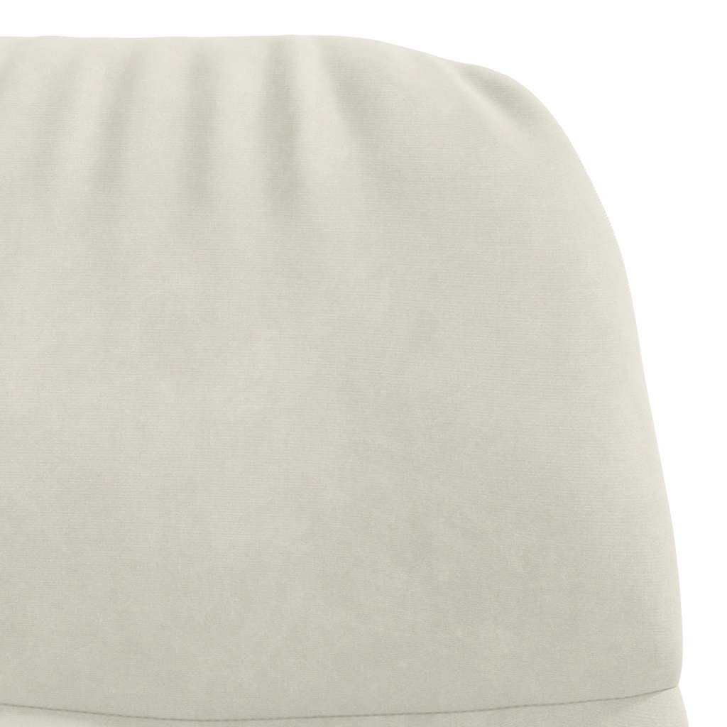 Relaxsessel Cremeweiß Samt