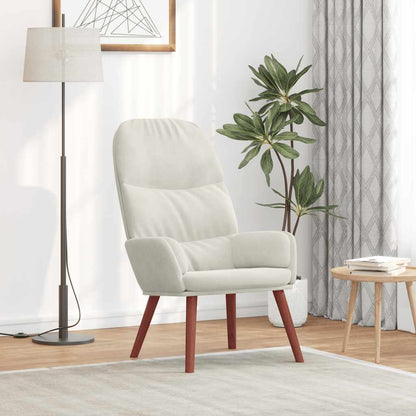 Relaxsessel Cremeweiß Samt