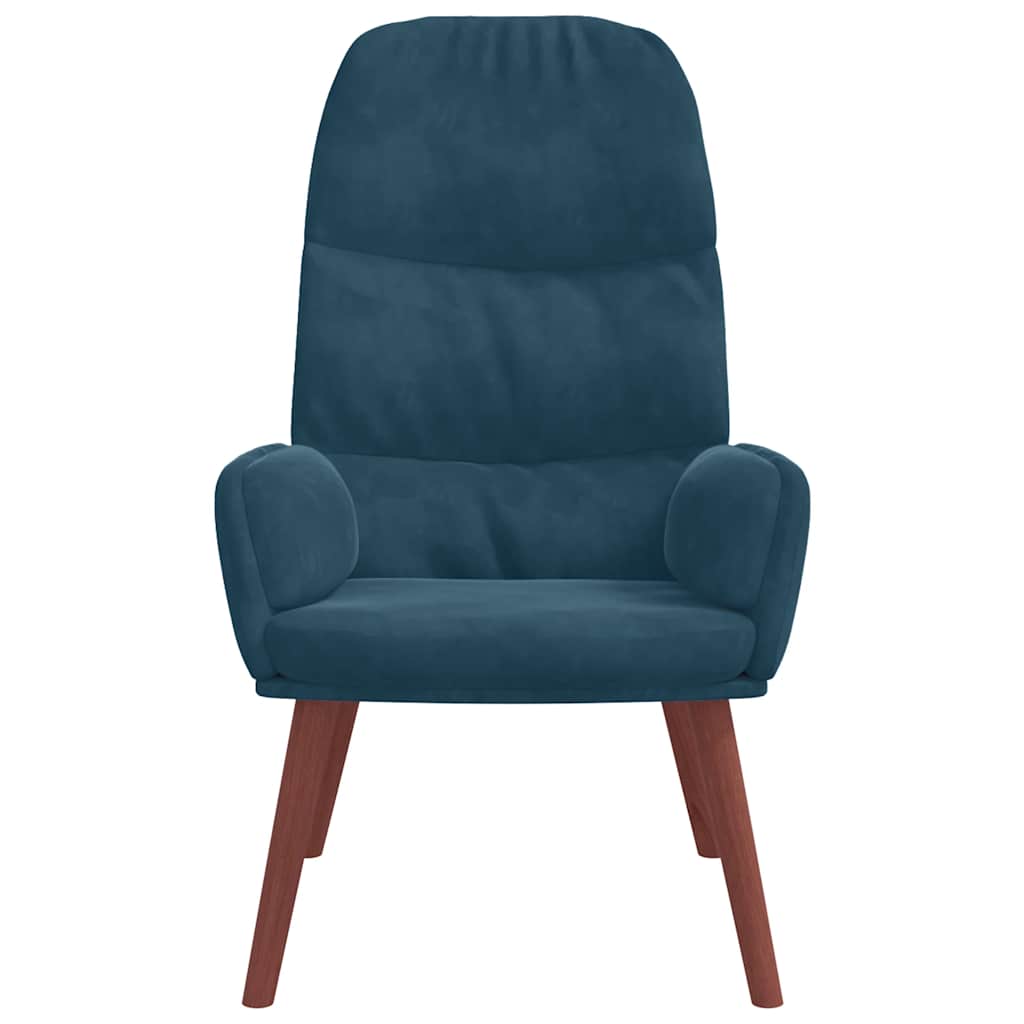 vidaXL Relaxsessel Blau Samt