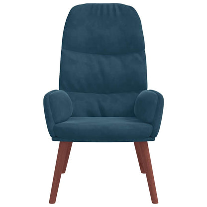 vidaXL Relaxsessel Blau Samt