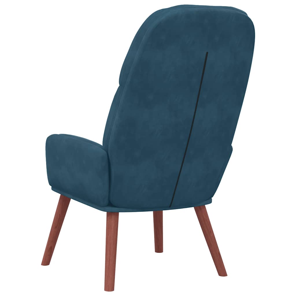vidaXL Relaxsessel Blau Samt