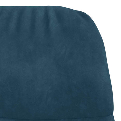 vidaXL Relaxsessel Blau Samt