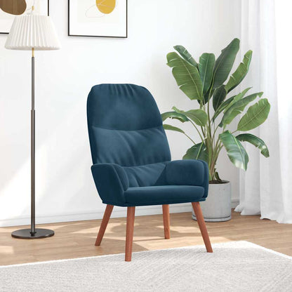 vidaXL Relaxsessel Blau Samt