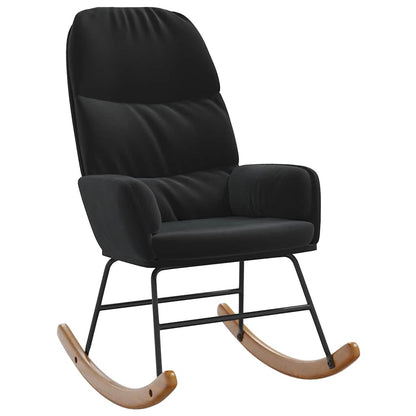 Schaukelstuhl Schwarz Samt