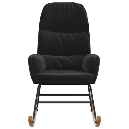 Schaukelstuhl Schwarz Samt