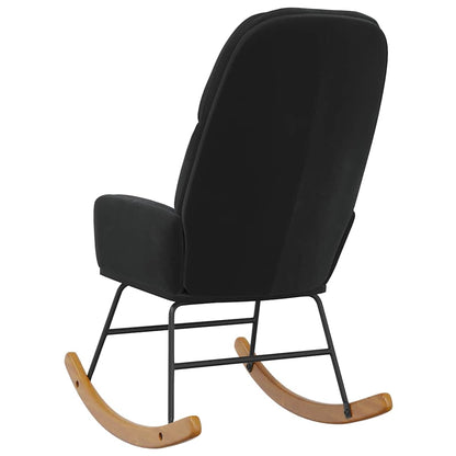 Schaukelstuhl Schwarz Samt