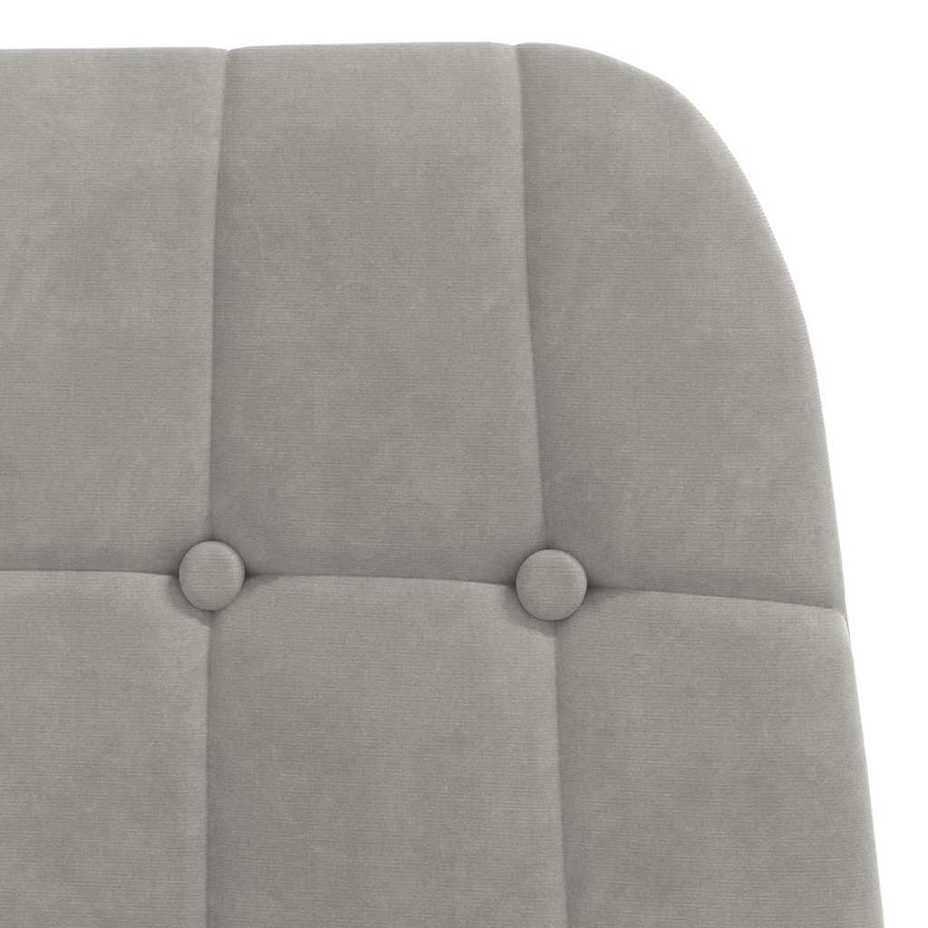 vidaXL Relaxsessel Hellgrau Samt