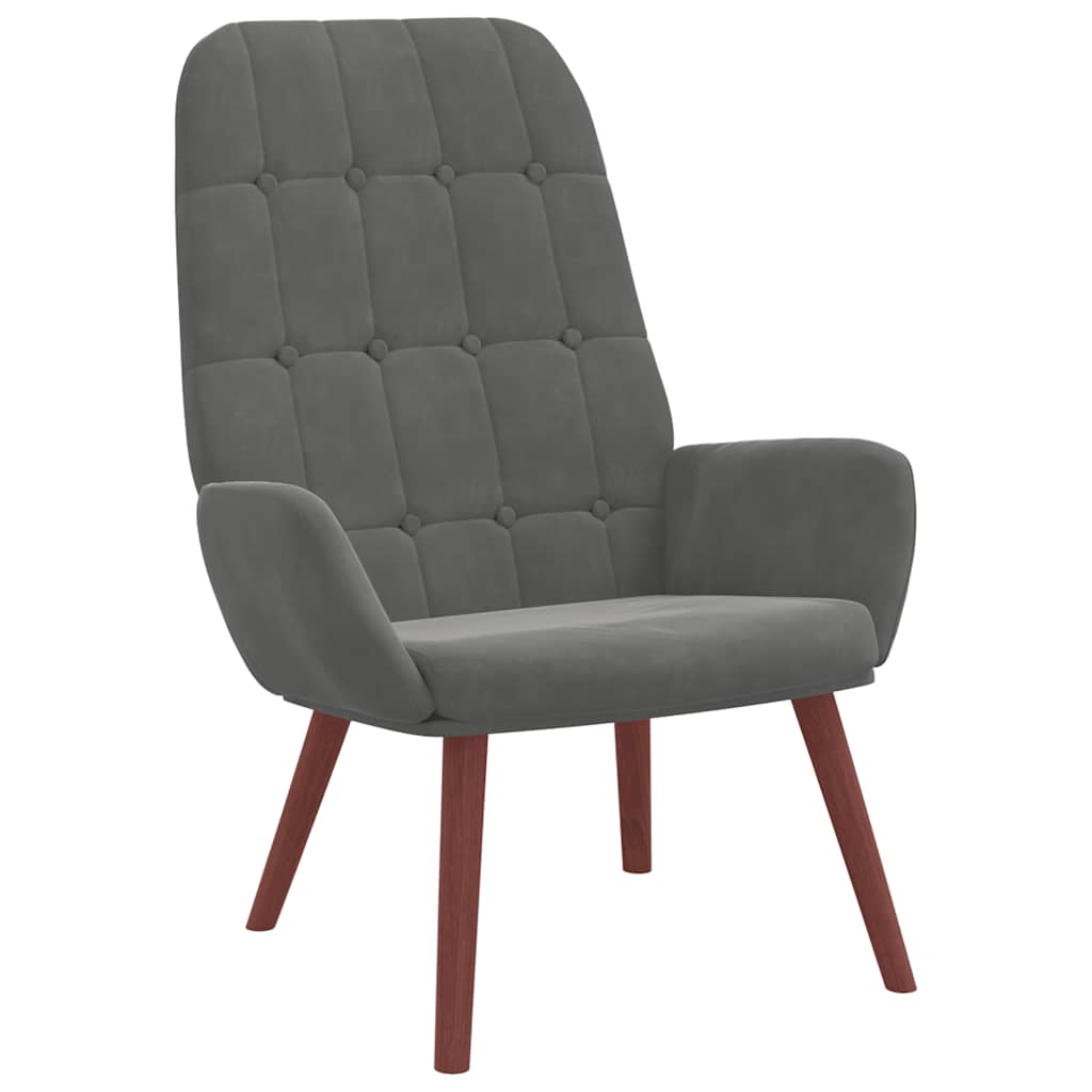 vidaXL Relaxsessel Dunkelgrau Samt
