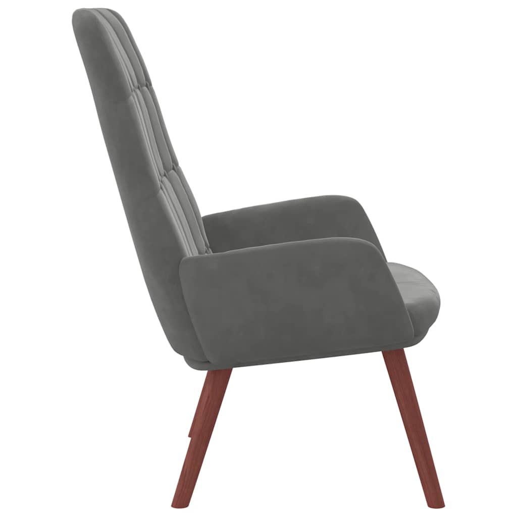 vidaXL Relaxsessel Dunkelgrau Samt