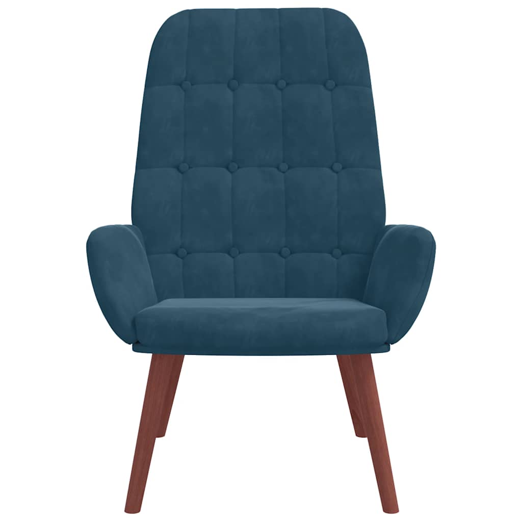 vidaXL Relaxsessel Blau Samt