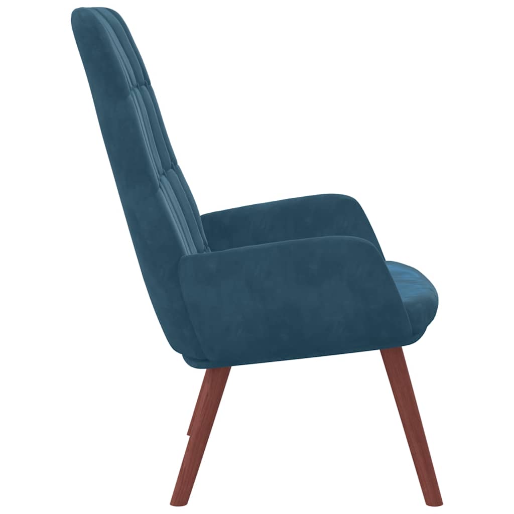 vidaXL Relaxsessel Blau Samt
