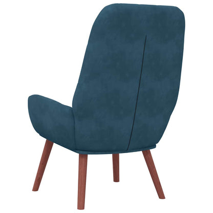 vidaXL Relaxsessel Blau Samt
