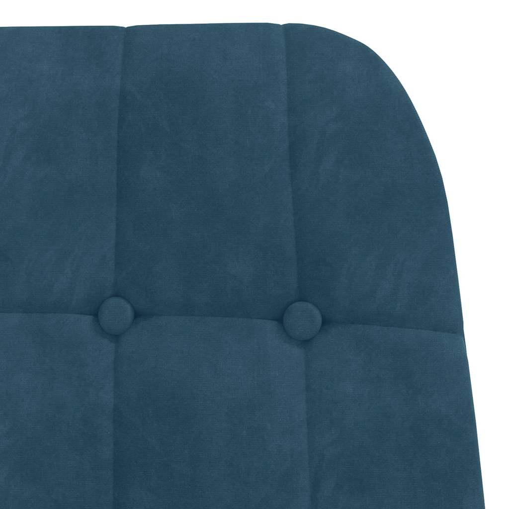 vidaXL Relaxsessel Blau Samt