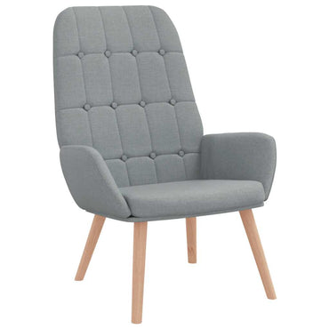 vidaXL Relaxsessel Hellgrau Stoff