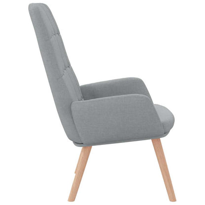 vidaXL Relaxsessel Hellgrau Stoff
