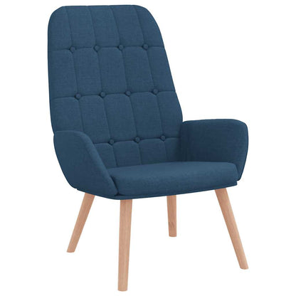 vidaXL Relaxsessel Blau Stoff