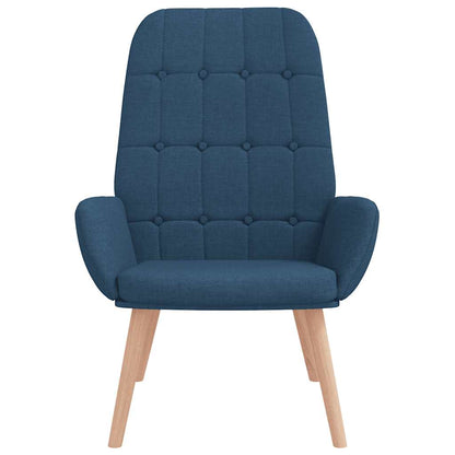 vidaXL Relaxsessel Blau Stoff