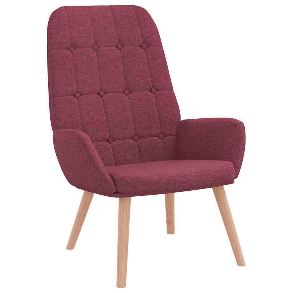 vidaXL Relaxsessel Stoff Weinrot