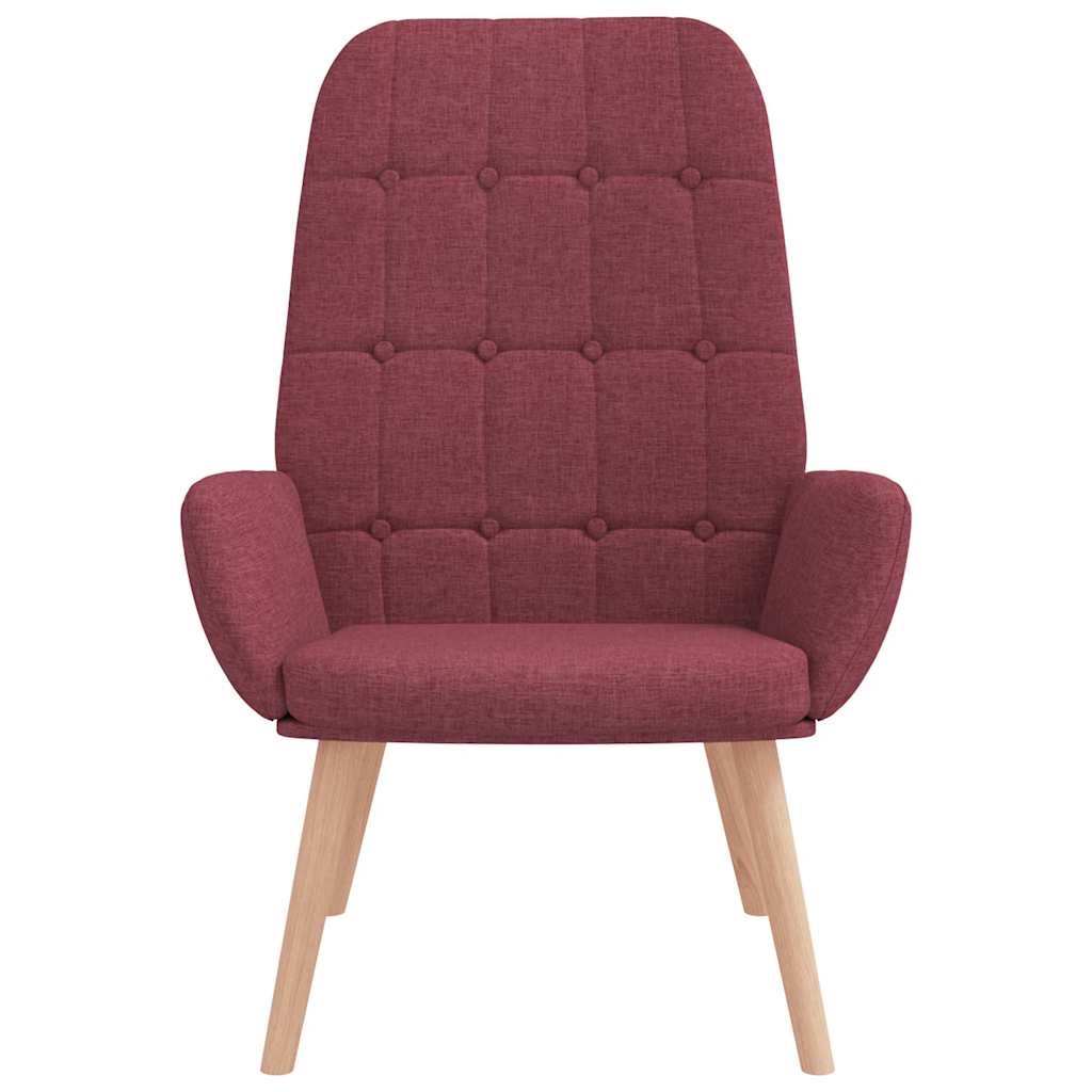 vidaXL Relaxsessel Stoff Weinrot