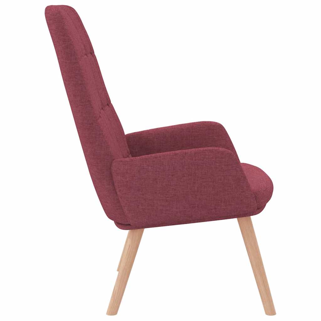 vidaXL Relaxsessel Stoff Weinrot