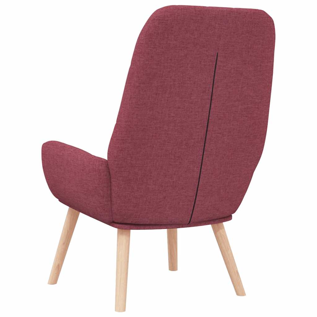 vidaXL Relaxsessel Stoff Weinrot
