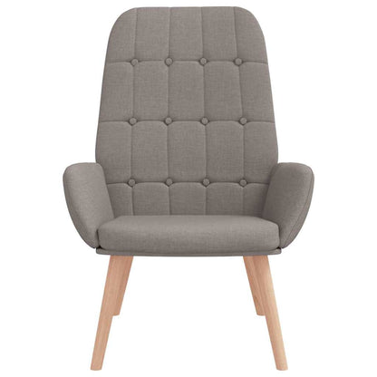 vidaXL Relaxsessel Taupe Stoff