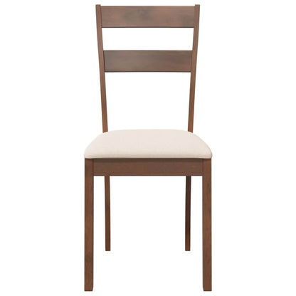 vidaXL Chaises de salle à manger avec coussins 2 pcs Marron Bois d'hévéa massif
