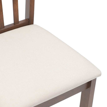 vidaXL Chaises de salle à manger avec coussins 2 pcs Marron Bois d'hévéa massif