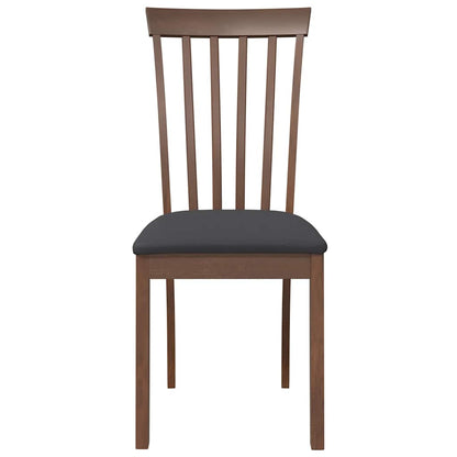 vidaXL Esszimmerstühle mit Kissen 2 Stk. Braun Massivholz Gummibaum