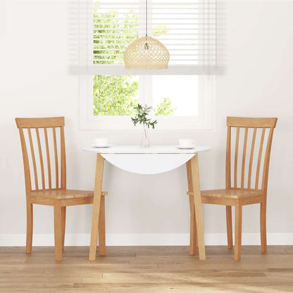 vidaXL Chaises de salle à manger 2 pcs Bois massif hévéa naturel
