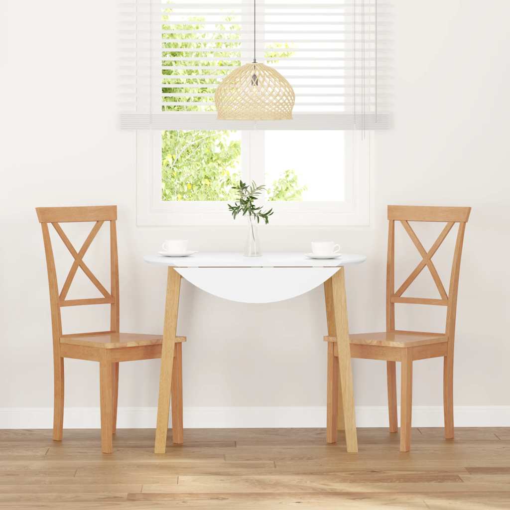 Esszimmerstühle 2 Stk. Massivholz Gummibaum