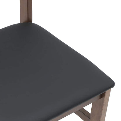 vidaXL Chaises de salle à manger avec coussins 2 pcs Marron Bois d'hévéa massif