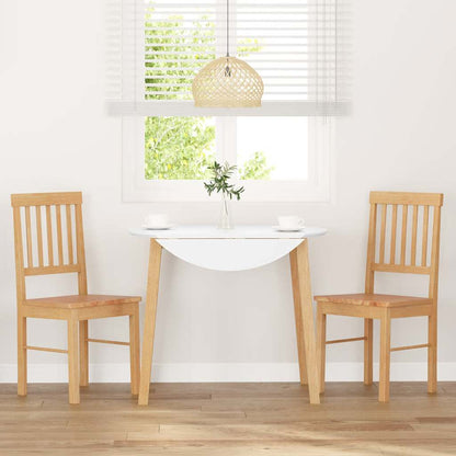 vidaXL Chaises de salle à manger 2 pcs Bois d'hévéa massif