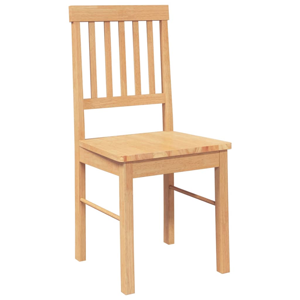 vidaXL Chaises de salle à manger 2 pcs Bois d'hévéa massif