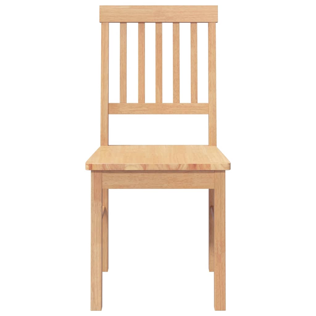 vidaXL Chaises de salle à manger 2 pcs Bois d'hévéa massif