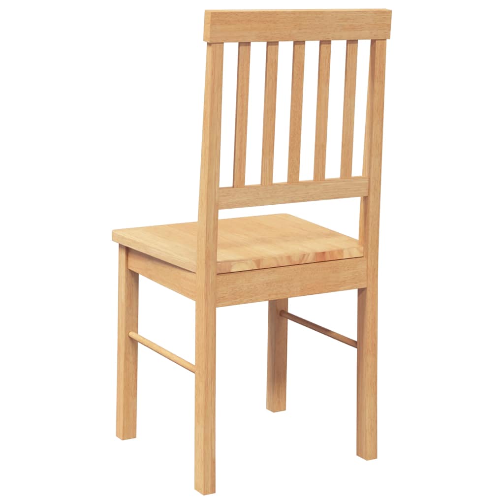 vidaXL Chaises de salle à manger 2 pcs Bois d'hévéa massif