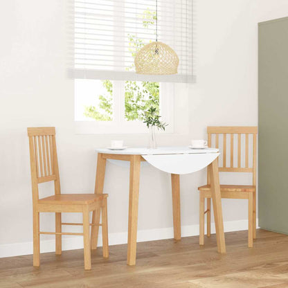 vidaXL Chaises de salle à manger 2 pcs Bois d'hévéa massif