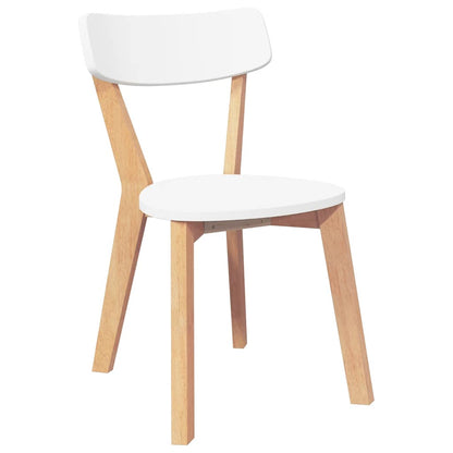 vidaXL Esszimmerstühle 2 Stk. Massivholz Gummibaum