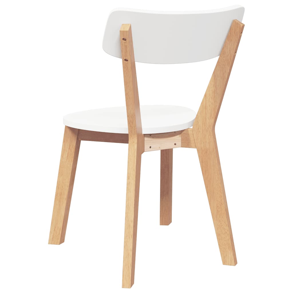 vidaXL Esszimmerstühle 2 Stk. Massivholz Gummibaum