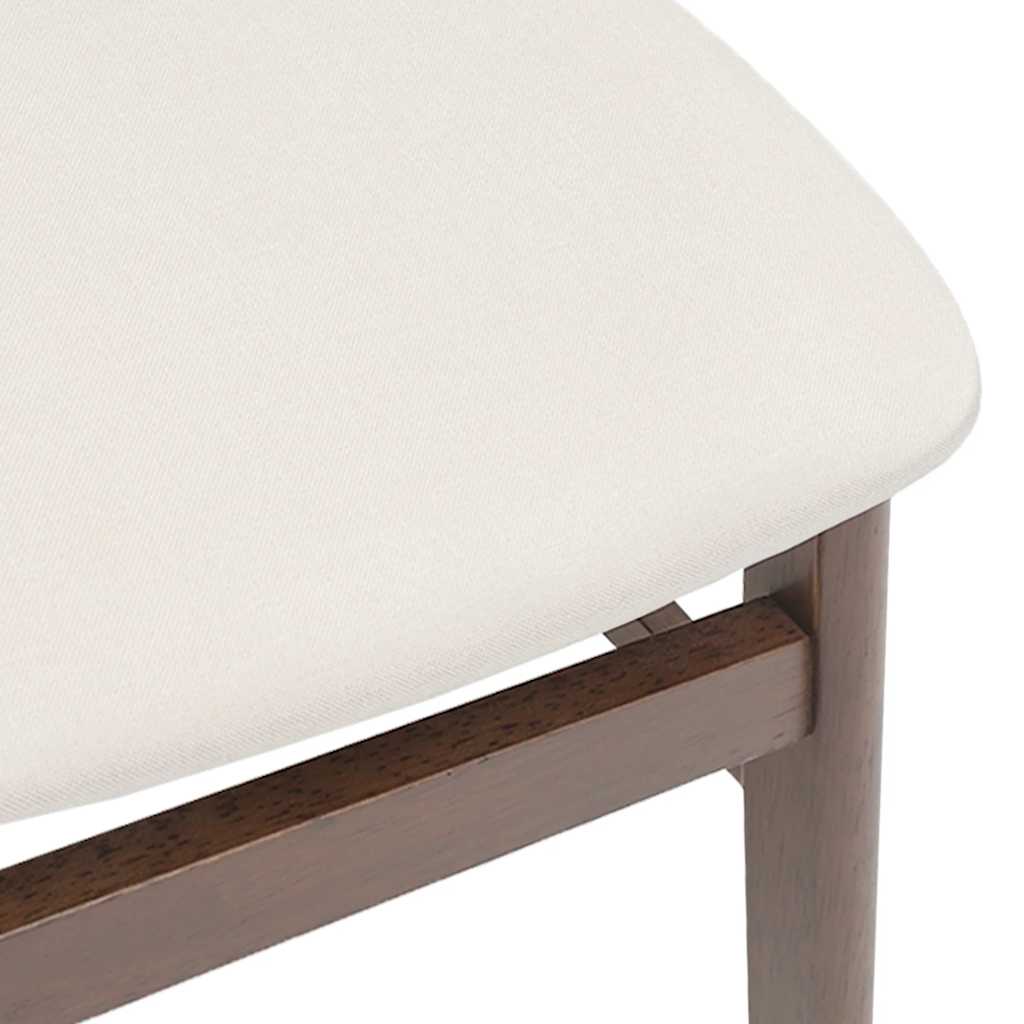 vidaXL Chaises de salle à manger avec coussins 2 pcs Marron Bois d'hévéa massif